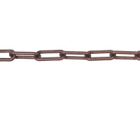 1m Kunststoffkette Kette 40x9x6mm kupferfarbig...