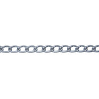 1m Panzerkette Kette 14,3x6,0x3,4mm Stahl verchromt max 12kg