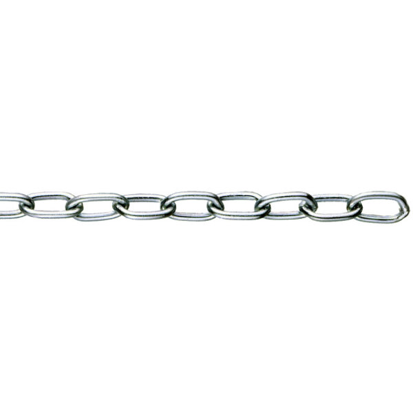 1m A-Gliederkette Kette 16x5,4x3mm Stahl verzinkt max 40kg