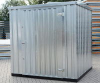 2m Lagercontainer mit EINFLÜGELTÜR &...