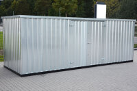 6m Lagercontainer mit Doppeltür lange Seite voll...