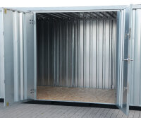 6m Lagercontainer mit Doppeltür lange Seite voll...