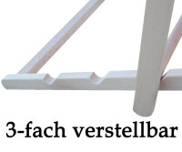Relaxliege Liegestuhl Strandstuhl Gartenliege Sonnenliege klappbar verstellbar grau