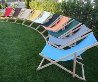 Relaxliege Liegestuhl Strandstuhl Gartenliege Sonnenliege klappbar verstellbar grau