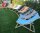 Relaxliege Liegestuhl Strandstuhl Gartenliege Sonnenliege klappbar verstellbar grau