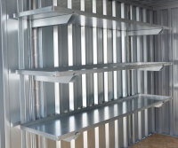 1m Containerregal Regal Set mit 3 Böden für...