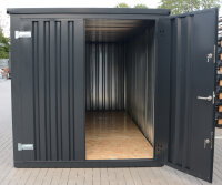 3m Gartencontainer Anthrazit RAL 7021 mit Doppeltür...