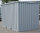 2m Gartencontainer RAL 7040 Fenstergrau mit Einflügeltür & Doppelverriegelung voll verzinkt 2,14x2,02x2,09