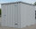 4m Gartencontainer RAL 7040 Fenstergrau mit Einflügeltür & Doppelverriegelung voll verzinkt 3,88x2,14x2,09