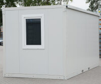 5m Isolierter mobiler Bürocontainer mit Kranösen und Staplerführung - 2 Fenster