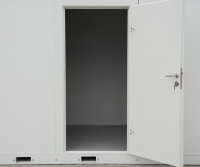 5m Isolierter mobiler Bürocontainer mit Kranösen und Staplerführung - 2 Fenster