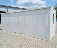 6m Isolierter mobiler Bürocontainer mit Kranösen und Staplerführung - 2 Fenster