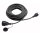 Schutzkontakt 25m Verlängerung Kabel mit Deckel Verlängerungskabel IP44 schwarz 16A