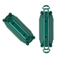 Safebox Sicherheitsbox Aufbewahrung für Verlängerungskabel IP44 210x85x85mm grün für Garten Camping Boot