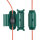 Safebox Sicherheitsbox Aufbewahrung für Verlängerungskabel IP44 210x85x85mm grün für Garten Camping Boot