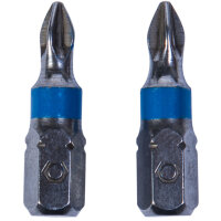 2x Schraubbit Edelstahlbit Kreuz Bit PZ 1 Pozidriv Torsion