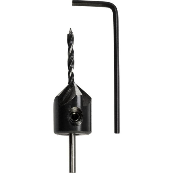 Aufstecksenker mit Holzbohrer zum Bohren und Ansenken 16x4mm Automatenstahl