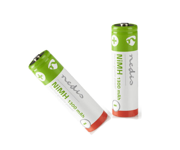 2x Power Accu Wiederaufladbare Batterie AA Akku HR6 NiMH