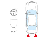 2x Autolampe Autobeleuchtung 12V 5W BAY15d