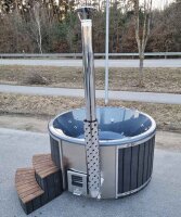 Hot Tub Badefass mit Spa-Funktion / Sprudelfunktion für 6-8 Personen 220cm