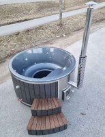 Hot Tub Badefass mit Spa-Funktion / Sprudelfunktion für 6-8 Personen 220cm