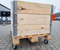 Fahrgestell Palettenrahmen Aufsatzrahmen mobiles Hochbeet...
