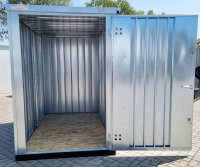 1,5m x 2m Container mit Einflügeltür auf der kurzen Seite