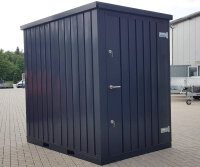 1,5m x 2m Container RAL 7021 mit Einflügeltür...