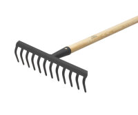 Gartenrechen Rechen schwarz mit Stiel 140 cm x 28 mm...