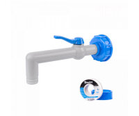 Wasserhahn für IBC Container Bradas 90° S60x6...