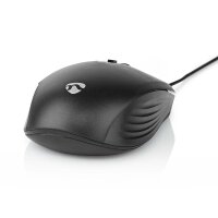 Mouse Maus PC Laptop Notebook 6 Tasten mit Kabel 1,40m Schwarz