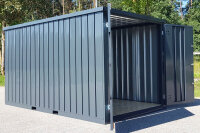 3m Gartencontainer Anthrazit RAL 7016 mit Doppeltür | Prime