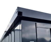 3m Gartencontainer Anthrazit RAL 7016 mit Doppeltür | Prime