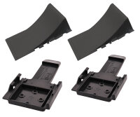 2x Unterlegkeil Ausgleichskeil + Halter Halterung schwarz...