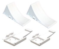 2x Unterlegkeil Ausgleichskeil + Halter Halterung...
