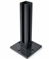 Bodenplatte Adapter 4-loch 150x150x10mm RAL7016 für...