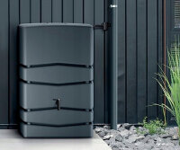 Regentonne Wassertank Regenspeicher 350L Anthrazit