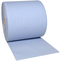Papier Putztuch Rolle Papiertuch Papierrolle blau 2-lagig...