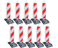 10x Leitbake Warnbake Bake RA1 mit TL-Fußplatten
