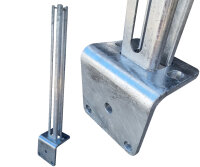Bodenplatte Winkeladapter 100x100x120mm feuerverzinkt...