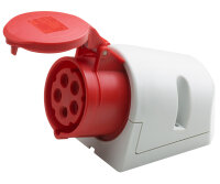 CEE-Steckdose Aufputz 5-polig rot 32A IP44...