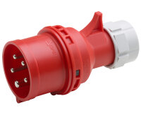 CEE-Stecker 5-polig rot 32A IP44 feuchtraumgeeignet 400V