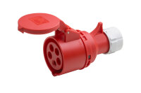 CEE-Kupplung 5-polig rot 32A IP44 spritzwassergeschützt