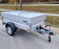 Stema KFZ Anhänger mit Metalldeckel 850kg 100km/h 201x108cm