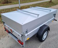 Stema KFZ Anhänger mit Metalldeckel 850kg 100km/h 201x108cm