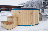 Hot Tub Badefass mit externen Ofen für 4-6 Personen...