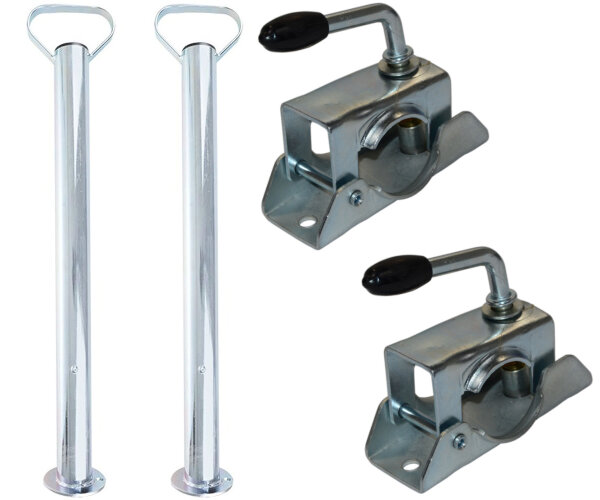 Anhänger Set x Klemmschelle und 2x Abstellstütze