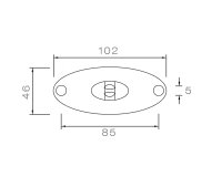 ASPÖCK Flatpoint II Seitenmarkierungsleuchte 12V gelb mit Rückstrahler 0,5m DC-Flachkabel
