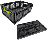 Transportbox Klappbox Klappkiste schwarz 46l  600x400x219mm