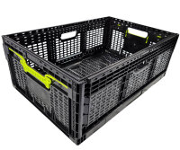 Transportbox Klappbox Klappkiste schwarz 46l  600x400x219mm